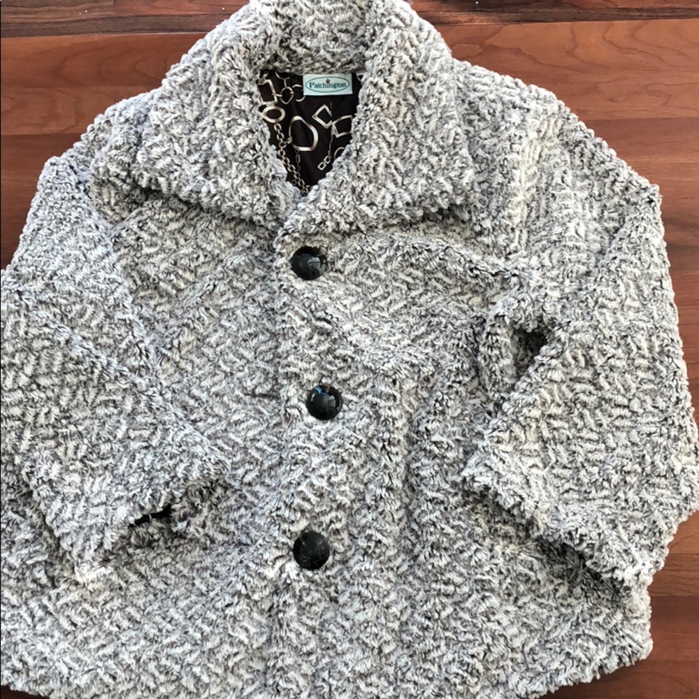 Patchington fuzzy brown oh so comfy 3/4 coat - Picture 2 of 6